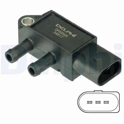 Snímač tlaku výfukových plynov DPS00020 /DELPHI/ - obr. 1