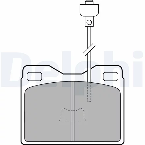 Sada brzdových platničiek kotúčovej brzdy LP160 /DELPHI/ - obr. 1