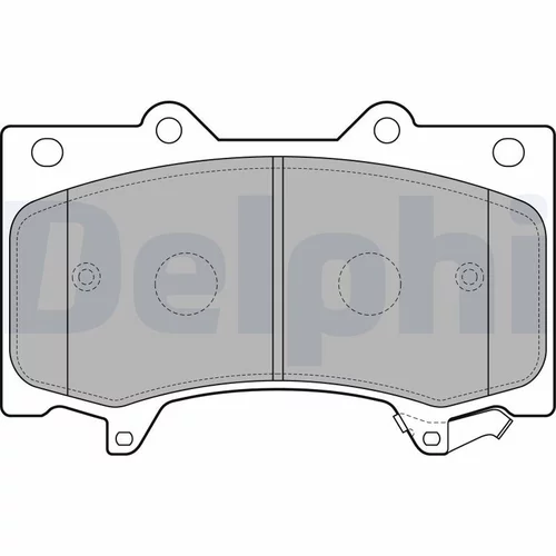 Sada brzdových platničiek kotúčovej brzdy LP2712 /DELPHI/ - obr. 1