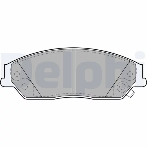 Sada brzdových platničiek kotúčovej brzdy LP2714 /DELPHI/ - obr. 1