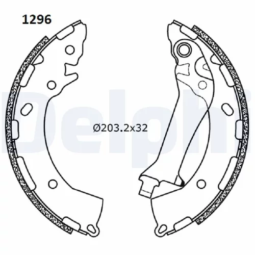 Sada brzdových čeľustí LS2180 /DELPHI/ - obr. 2