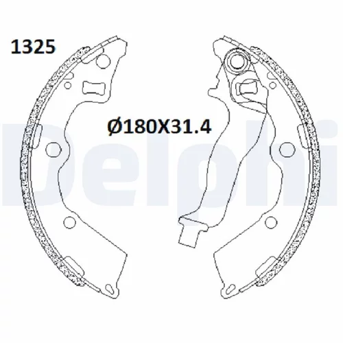 Sada brzdových čeľustí LS2199 /DELPHI/ - obr. 1