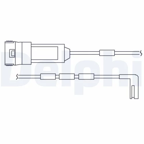 Výstražný kontakt opotrebenia brzdového obloženia LZ0125 /DELPHI/ - obr. 1