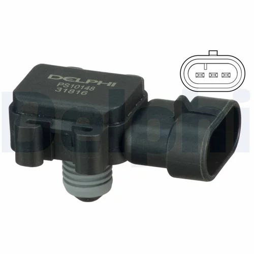 Snímač plniaceho tlaku PS10148 /DELPHI/ - obr. 1