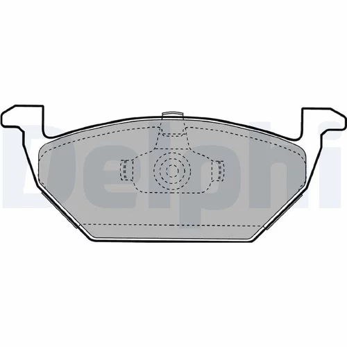 Sada brzdových platničiek kotúčovej brzdy DELPHI LP1104