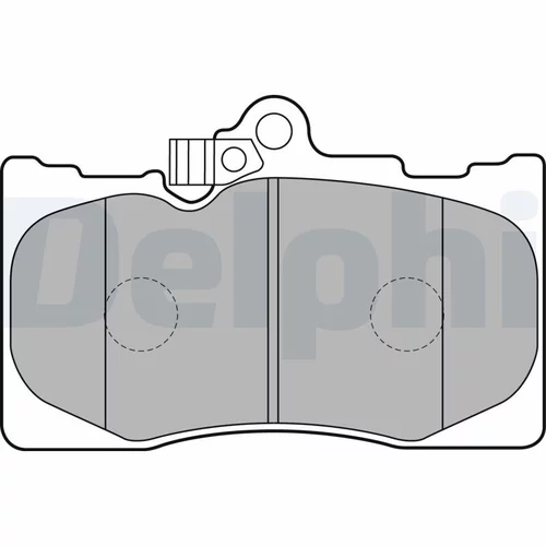 Sada brzdových platničiek kotúčovej brzdy LP2122 /DELPHI/ - obr. 1