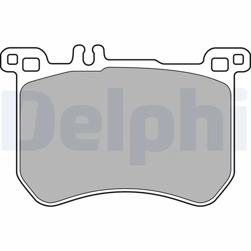 Sada brzdových platničiek kotúčovej brzdy LP2507 /DELPHI/ - obr. 1