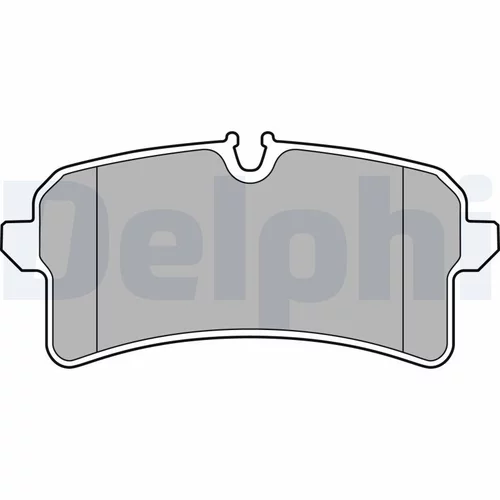 Sada brzdových platničiek kotúčovej brzdy DELPHI LP2706