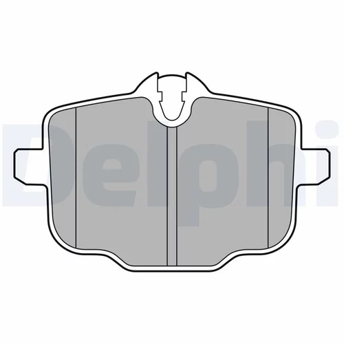 Sada brzdových platničiek kotúčovej brzdy LP3579 /DELPHI/ - obr. 1