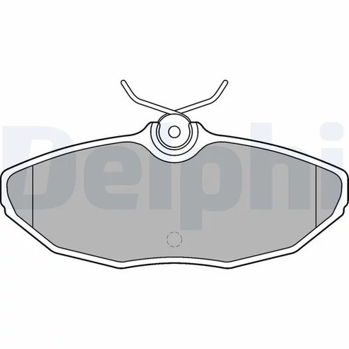 Sada brzdových platničiek kotúčovej brzdy LP1505 /DELPHI/ - obr. 1