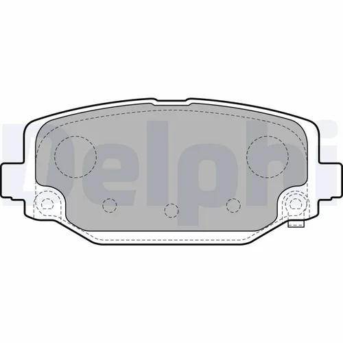 Sada brzdových platničiek kotúčovej brzdy LP2499 /DELPHI/ - obr. 1