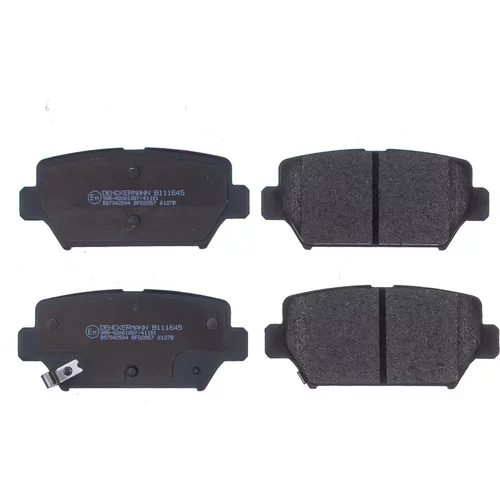 Sada brzdových platničiek kotúčovej brzdy DENCKERMANN B111645