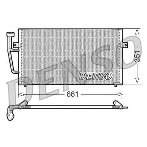 Kondenzátor klimatizácie DENSO DCN33008