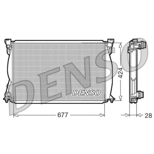 Chladič motora DENSO DRM02038