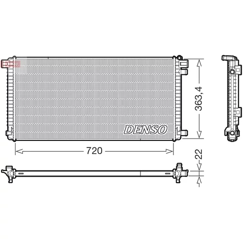 Chladič motora DENSO DRM02051
