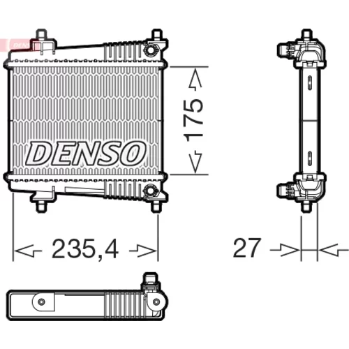 Chladič motora DENSO DRM05078