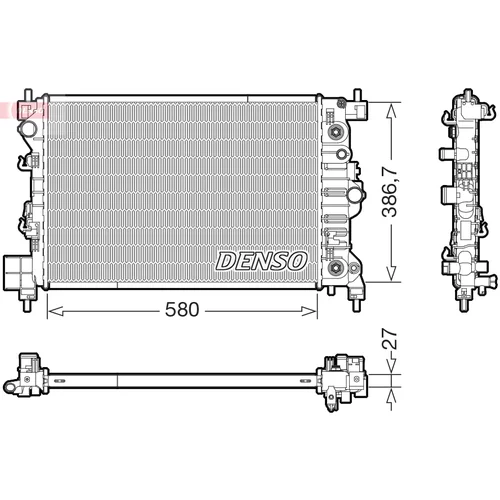 Chladič motora DENSO DRM20131