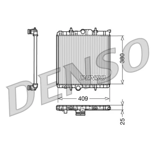 Chladič motora DENSO DRM21025