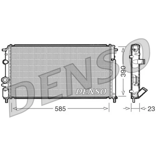 Chladič motora DENSO DRM23053