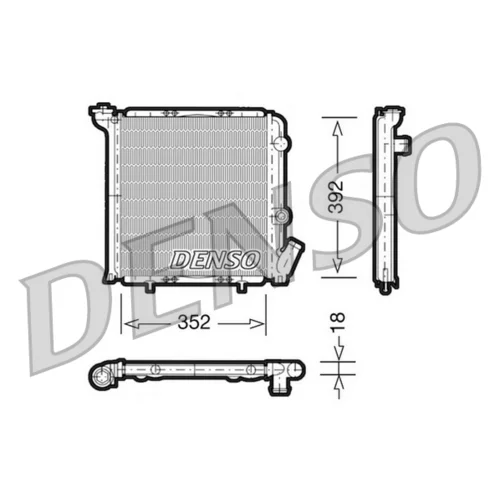 Chladič motora DENSO DRM23071