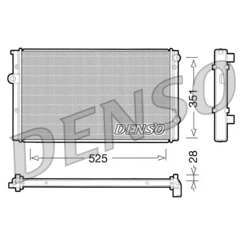 Chladič motora DENSO DRM32028