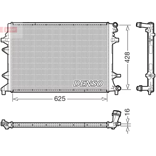 Chladič motora DENSO DRM32054