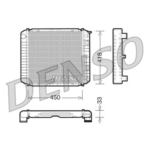 Chladič motora DENSO DRM33005