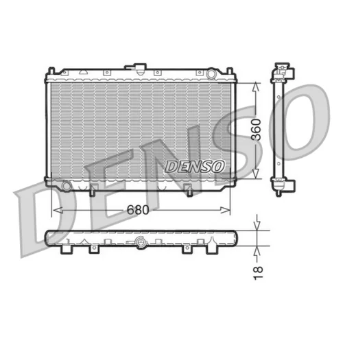Chladič motora DENSO DRM46011
