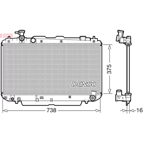 Chladič motora DENSO DRM50083