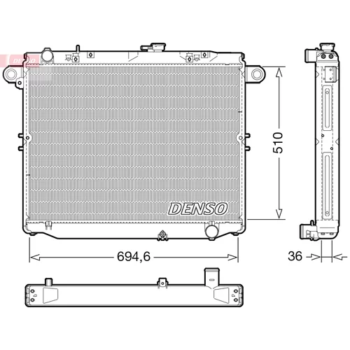 Chladič motora DENSO DRM50139