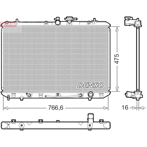 Chladič motora DENSO DRM50143