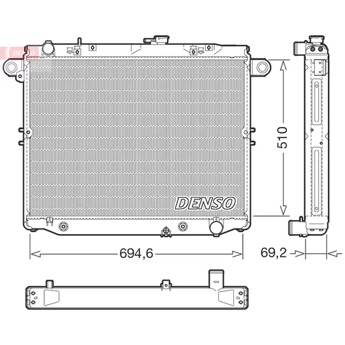 Chladič motora DENSO DRM50148