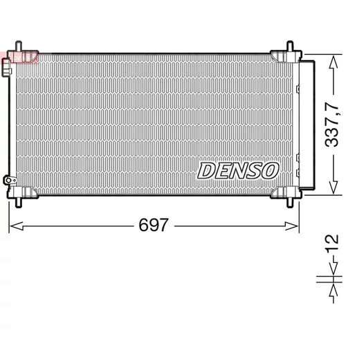 Kondenzátor klimatizácie DCN50120 /DENSO/