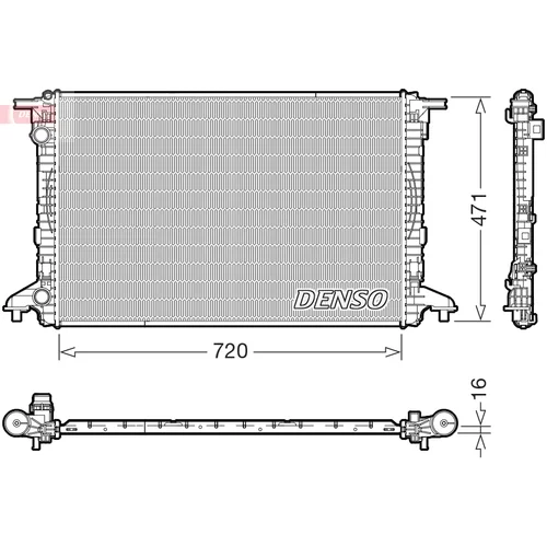Chladič motora DENSO DRM02049