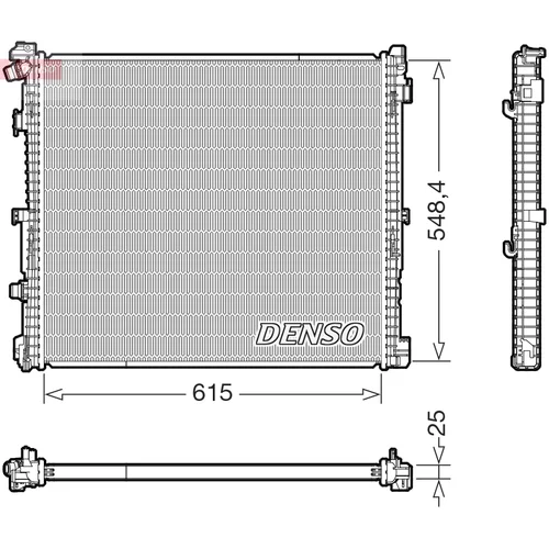 Chladič motora DENSO DRM05018