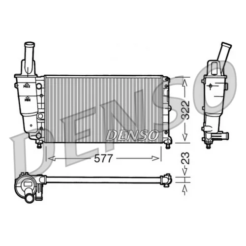 Chladič motora DENSO DRM13004