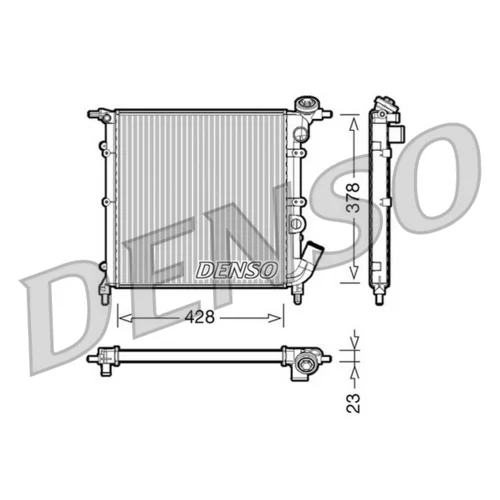 Chladič motora DENSO DRM23012