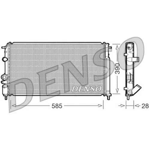 Chladič motora DENSO DRM23052