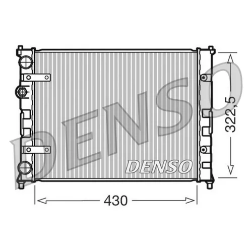 Chladič motora DENSO DRM26007