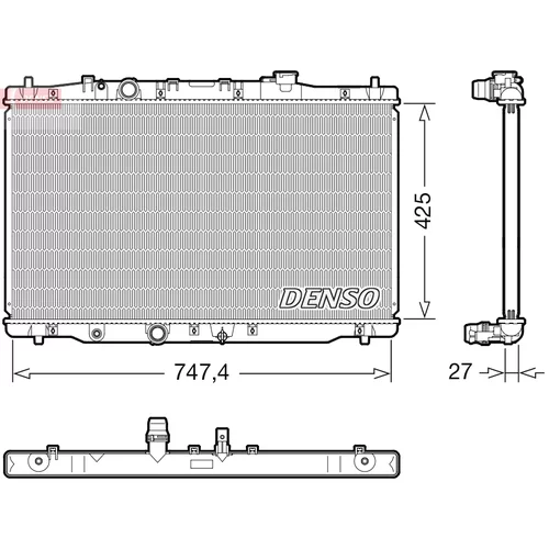 Chladič motora DENSO DRM40054