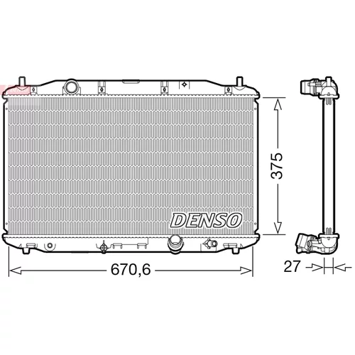 Chladič motora DENSO DRM40106