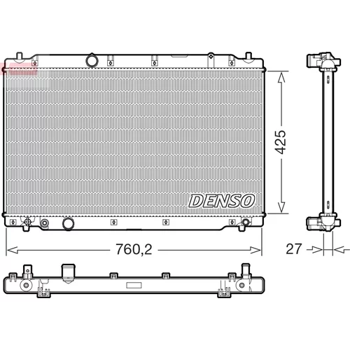 Chladič motora DENSO DRM40109