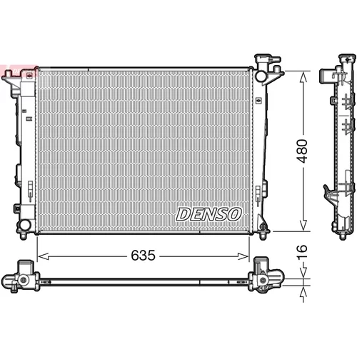 Chladič motora DENSO DRM41006