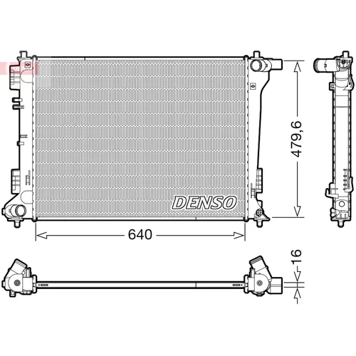 Chladič motora DENSO DRM41019
