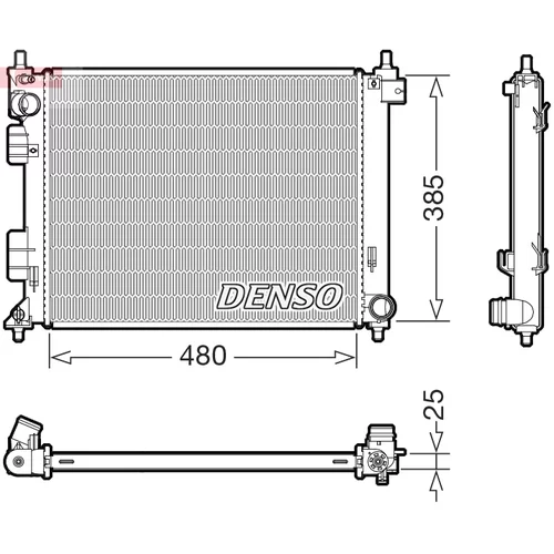 Chladič motora DENSO DRM41035