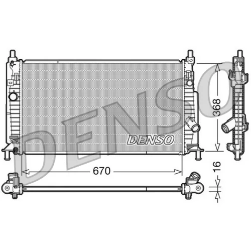 Chladič motora DENSO DRM44020