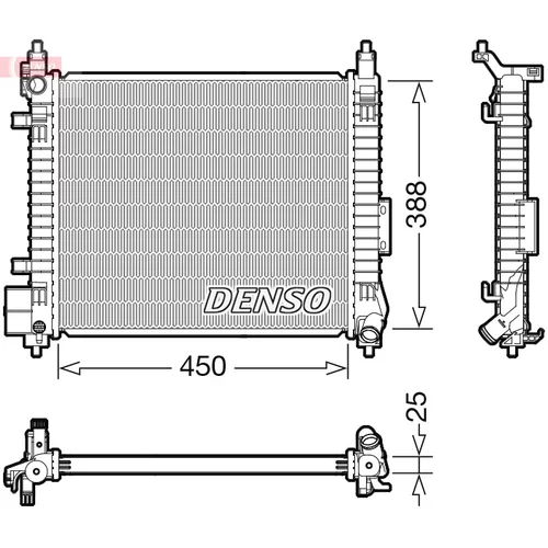 Chladič motora DENSO DRM46061