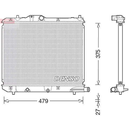 Chladič motora DENSO DRM47013