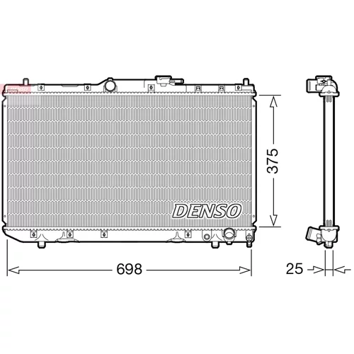 Chladič motora DENSO DRM50116