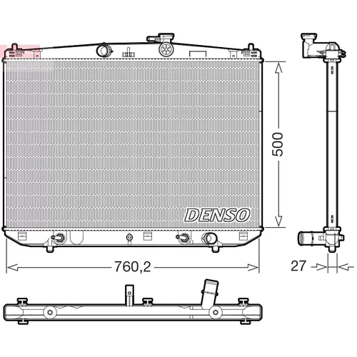Chladič motora DENSO DRM51020